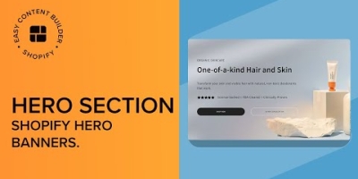 Create a Custom Hero Section for Your Shopify Homepage, Landing Page, Custom Page | Shopify Sections