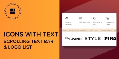 Creating Text Column w/ Icons, Scrolling Text Bar, Scrolling Logo List in Shopify | Shopify Sections