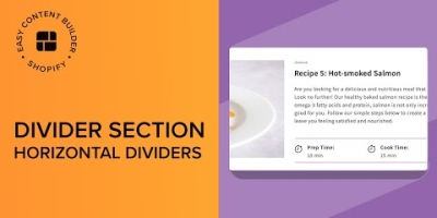 How to add Shape Divider, Wavy Divider, Text Divider in Shopify | Shopify Sections