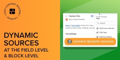 How to use dynamic sources to display metaobjects in your Shopify theme sections | Shopify sections